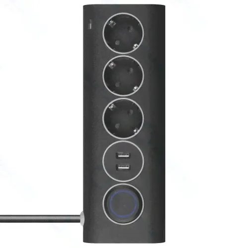 Сетевой фильтр Rombica Neo WC3U Black (PSE-002)