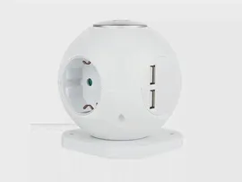 Сетевой фильтр Rombica NEO SPHERUM White, пластик, 12 1 х 3 10 4, 4.7 - 595572, белый