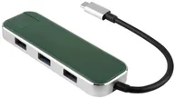 Rombica USB Type-C Хаб Rombica Type-C Chronos. Цвет: зеленый (tc-00252) картридер / usb-хаб