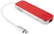 Rombica Разветвитель для компьютера Rombica Type-C Chronos Red (TC-00250) картридер / usb-хаб