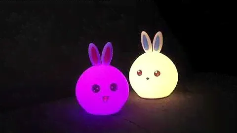 Ночник ,,Милый зайчик,,  LED лампа, светильник силиконовый