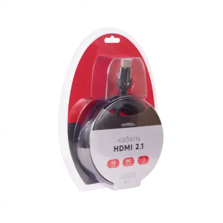 Кабель Rombica HDMI M - HDMI M v2.1 3m нейлон Digital DX30