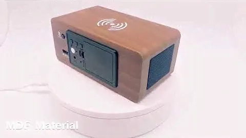 Новинка 3 в 1: Беспроводная Зарядка/Bluetooth-динамик/часы-будильник