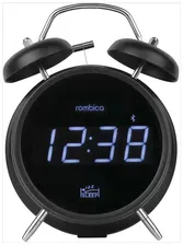 Электронно-механический будильник Rombica Mysound Cosmo (алюминий, Bluetooth 5.0, FM, воспроизведение музыки, механический звонок)