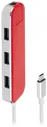 Rombica Разветвитель для компьютера Rombica Type-C Chronos Red (TC-00250) картридер / usb-хаб