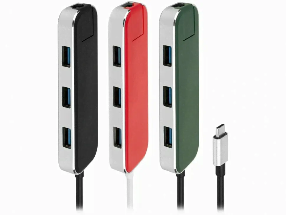 Rombica Разветвитель для компьютера Rombica Type-C Chronos Red (TC-00250) картридер / usb-хаб-2