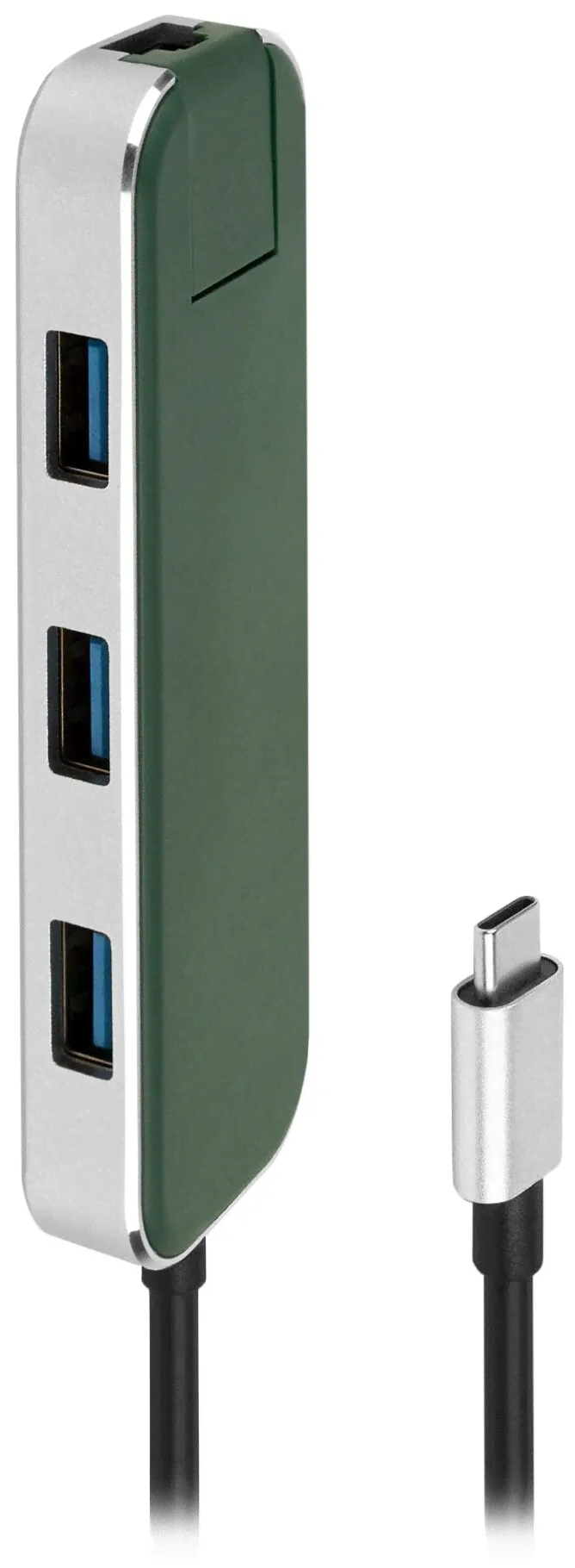 Rombica USB Type-C Хаб Rombica Type-C Chronos. Цвет: зеленый (tc-00252) картридер / usb-хаб-3