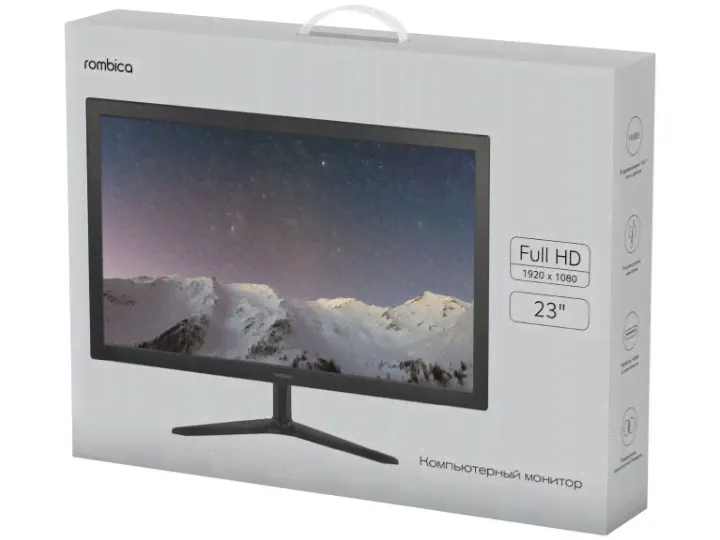 Монитор Rombica SkyView M23 23", 1920x1080, 60 Гц, TN, черный-0