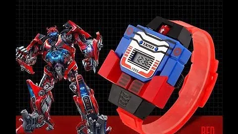 Детские наручные часы трансформер робот SKMEI 1095. Купить на AliExpress. US $5.00 (~330 руб.)
