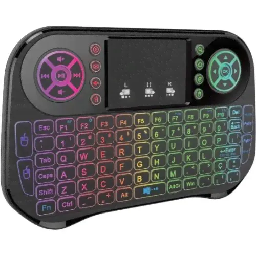 Клавиатура беспроводная Rombica Air Touch RGB, черный матовый, черный-0