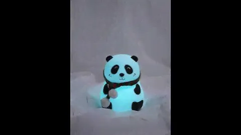 Детский беспроводной силиконовый ночник "Панда" с RGB подсветкой 7 цветов, EL-2013