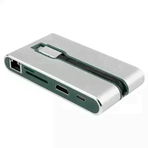 USB Type-C Хаб Rombica Type-C Hermes. Цвет: зеленый.
