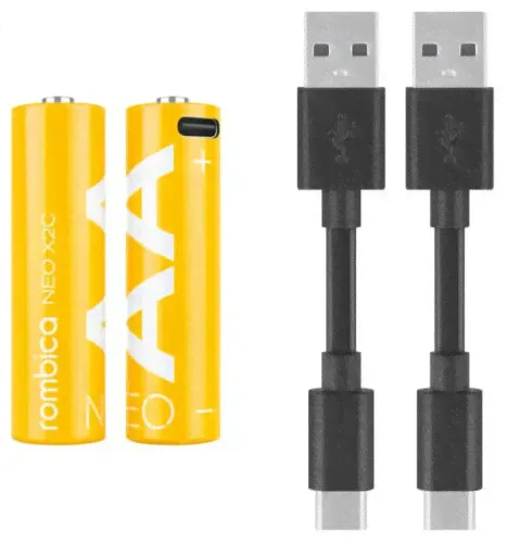 Перезаряжаемый аналог батареи AA Rombica NEO X2C Orange PLB-LR60С