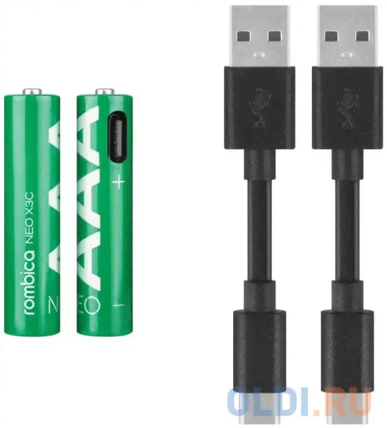 Перезаряжаемый USB аккумулятор Rombica NEO X3C PLB-LR03C