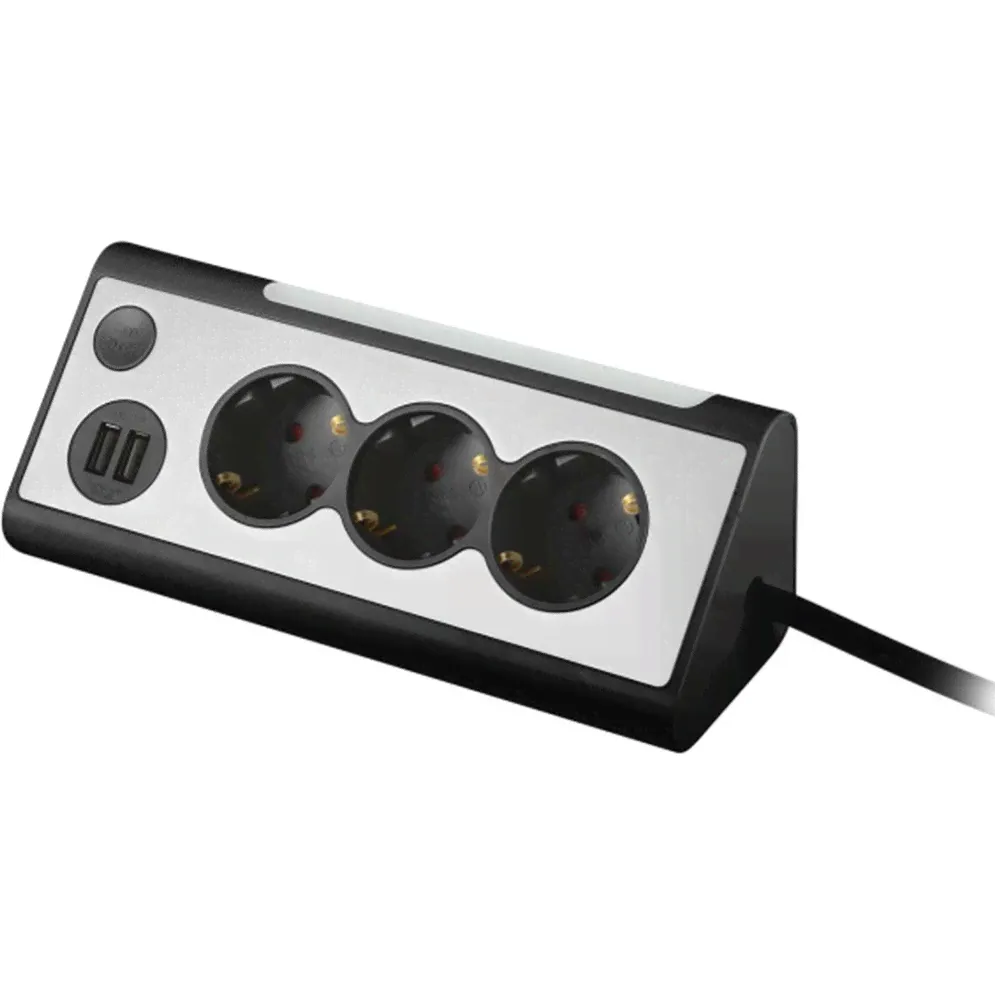 Сетевой фильтр Rombica NEO Trinity Black, цвет черный-0