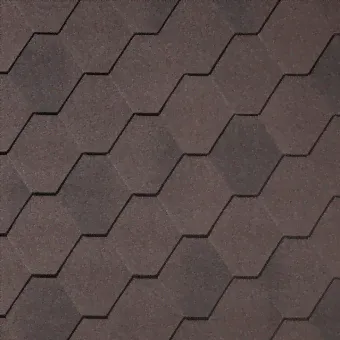 Гибкая черепица Quiet Tile Rombica Коричневый-0