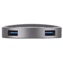 Хаб USB Rombica Type-C Hub Metal USB 3.0 x 4 алюминий серый