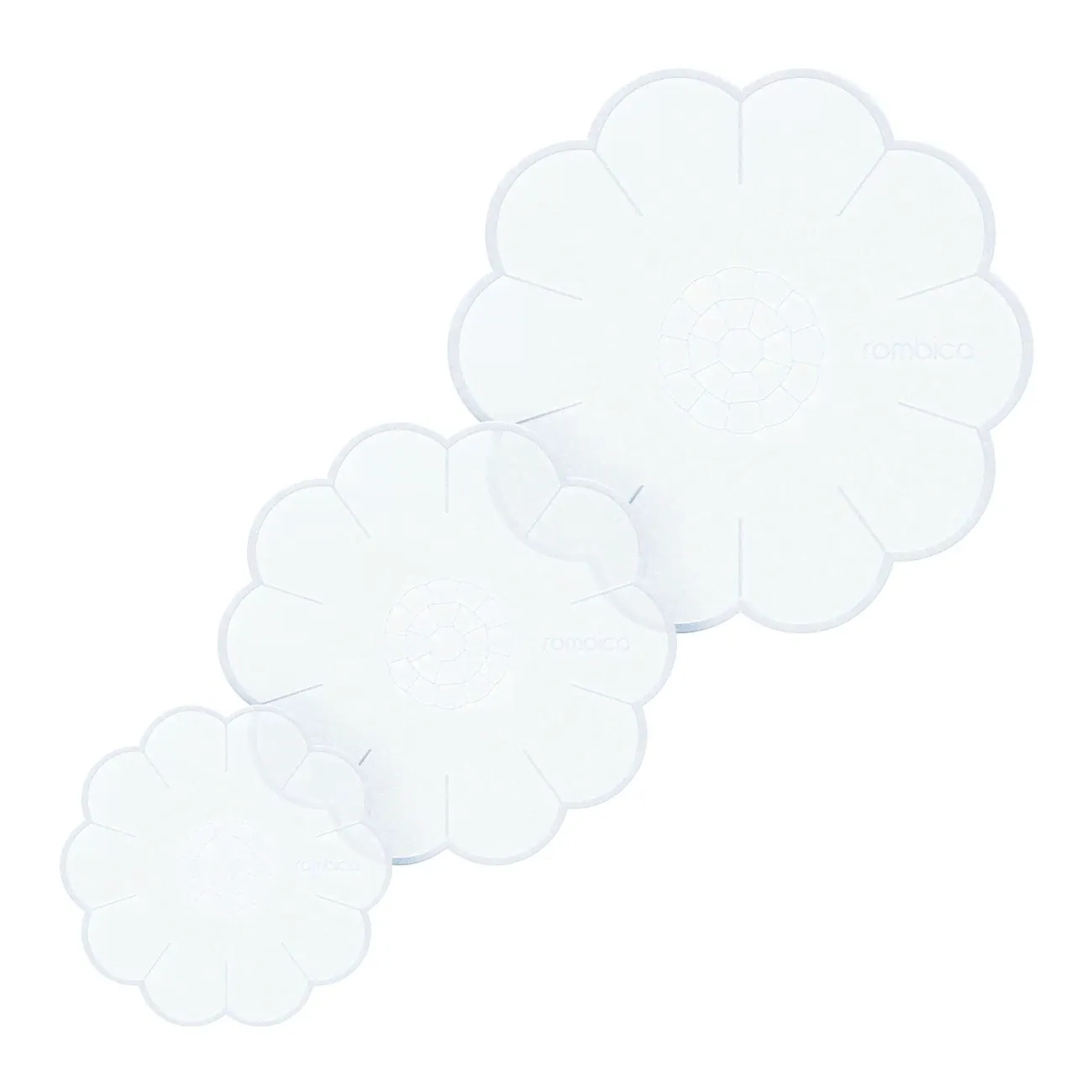 Набор силиконовых крышек Rombica myKitchen Cap, 3 шт (RSL-001), Прозрачный, myKitchen Cap, 3 шт (RSL-001)