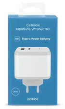 Сетевая зарядка Rombica NEO ZQ2 PD белый