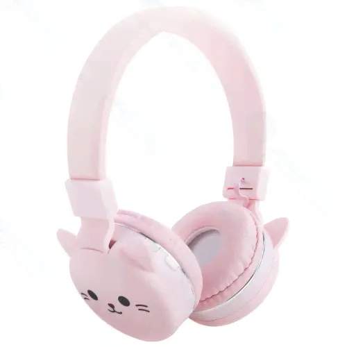 Беспроводные наушники с микрофоном Rombica MySound BH-20 3C Pink Cat (BH-N023)-0