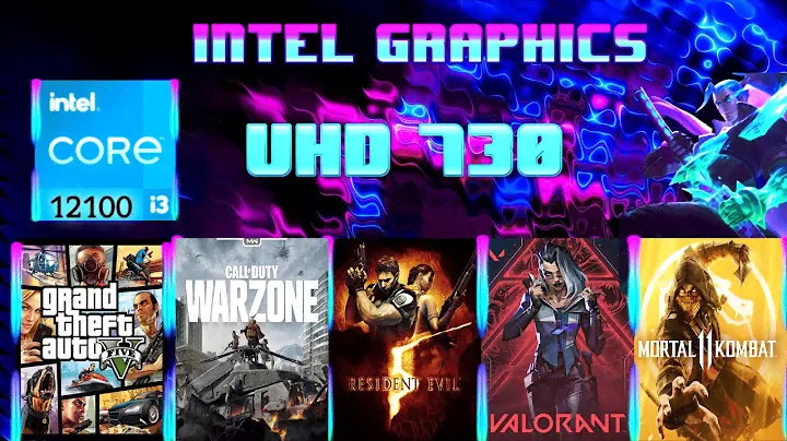 Core i3 12100 Gráficos integrados doceava generación UHD 730 (Test in Games)