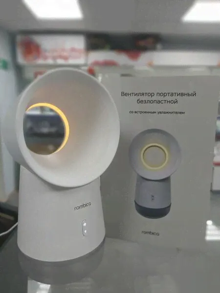 Вентиляторнастольный Rombica RombicaFLOWHandyFanIIWhite(R2D2-007)