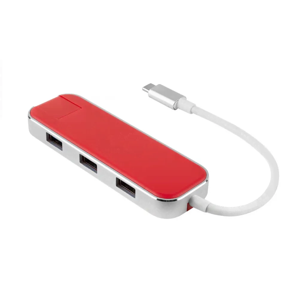 Разветвитель для компьютера Rombica Type-C Chronos Red (TC-00250)-0