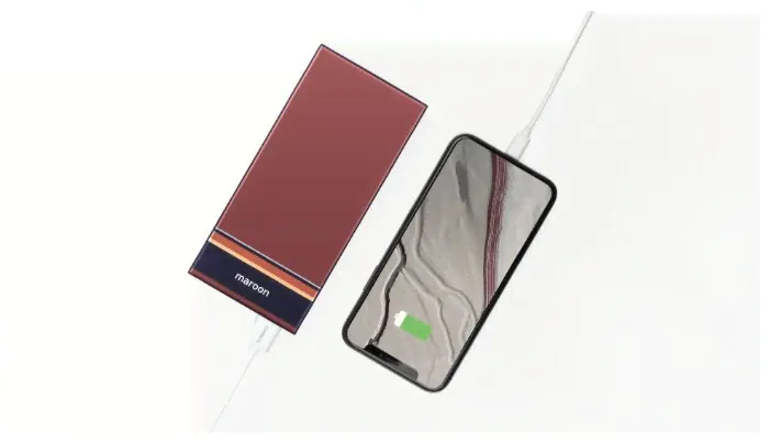 Аккумулятор Rombica NEO Aria Wireless 12000mAh Maroon-1