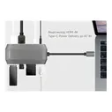 Хаб USB Rombica Type-C M7 USB 3.0 x 2 Type-C PD HDMI LAN картридер аудио+микрофон алюминий серый