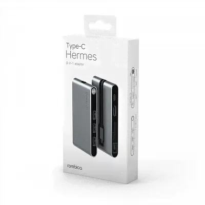USB Type-C Хаб Rombica Type-C Hermes, черный