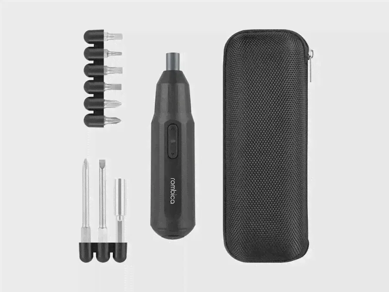 Отвертка аккумуляторная Rombica MyKit A1, устройство, пластик - 595732, черный