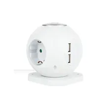 Купить Сетевой фильтр Rombica NEO SPHERUM White с нанесением логотипа
