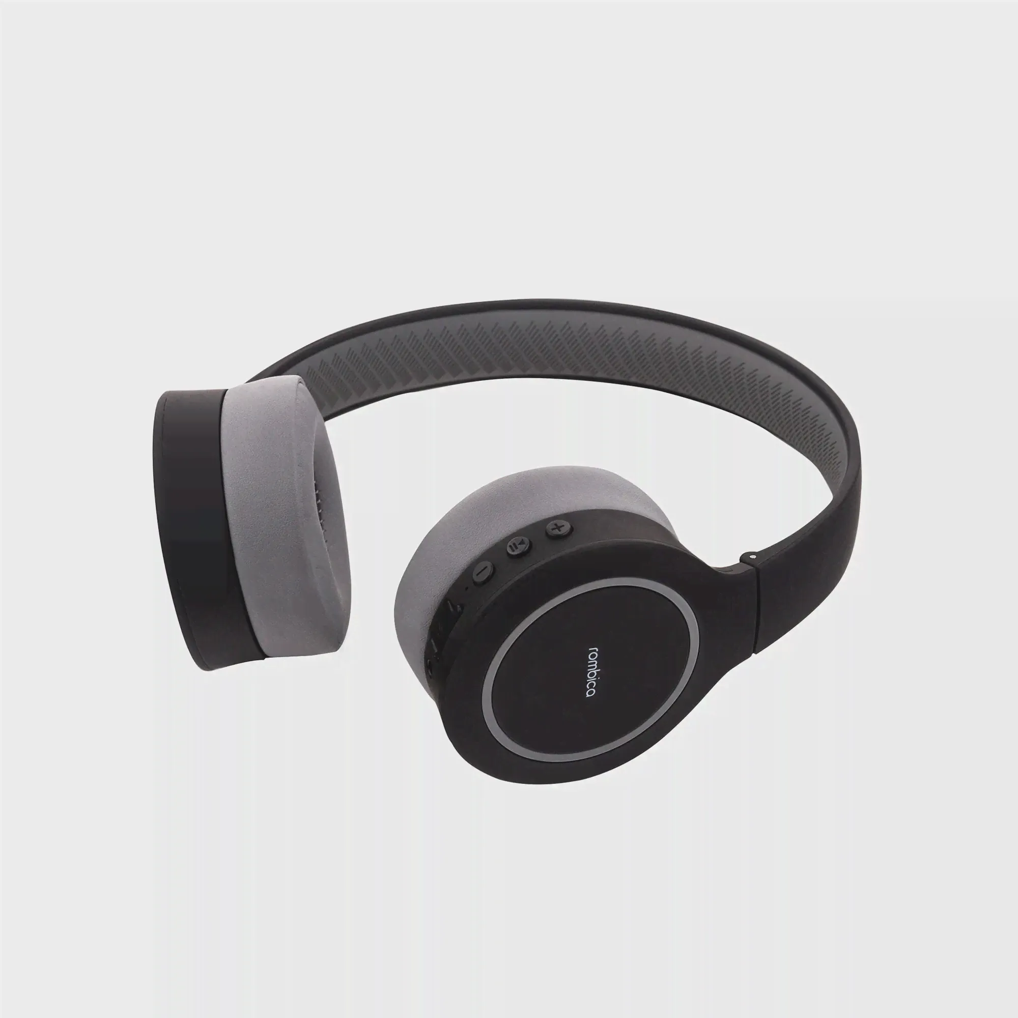 Наушники беспроводные накладные Rombica Mysound BH 08, черные - купить с логотипом на заказ в Москве и СПб | Иллан Гифтс
