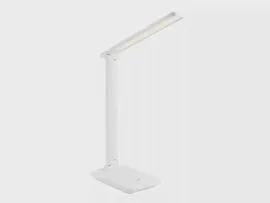 Лампа настольная с беспроводной зарядкой Rombica Led Faros, белая - купить с логотипом на заказ в Москве и СПб | Иллан Гифтс
