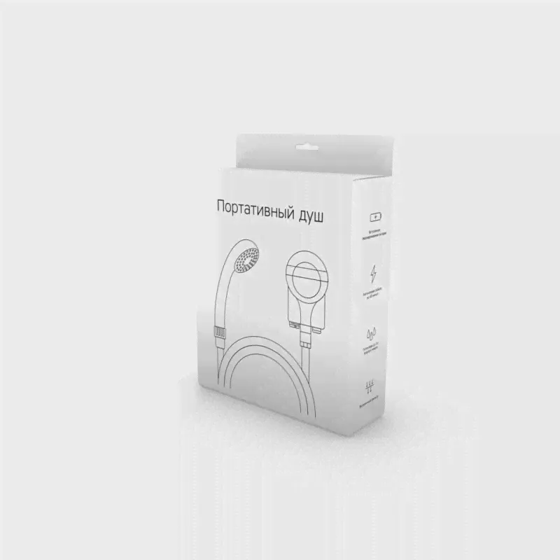 🛍 Портативный душ Rombica Shower PS1, со встроенной батареей и насосом-1