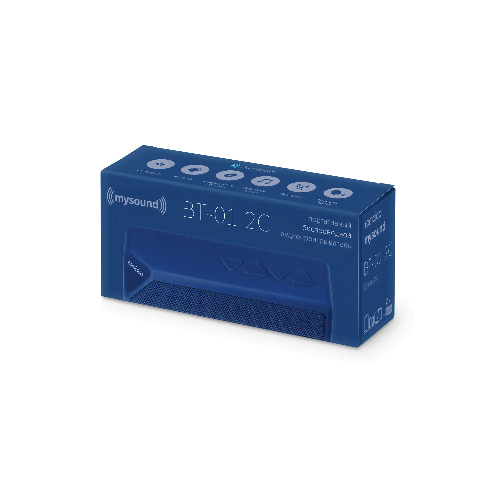 Портативная колонка Rombica MySound BT-01, серый-4